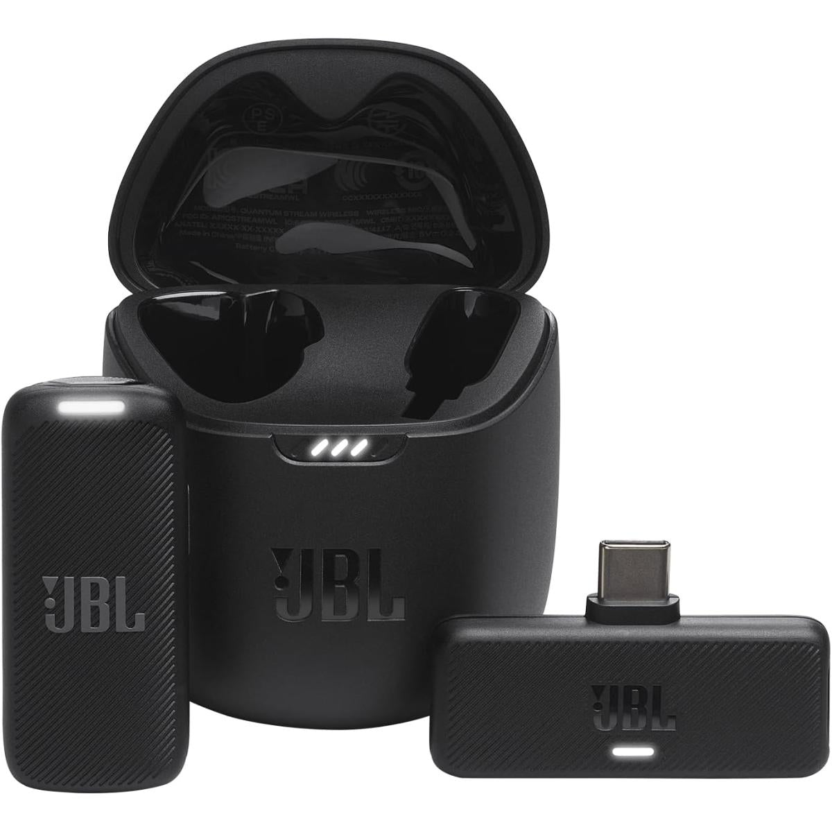 JBL Quantum Stream Wireless USB-C - Wearable Wireless Streaming Microphone for Crystal Clear Recordings, 24 Hours of Recording time, Plus Speed Charge, Included Windscreen for Noise Reduction - Black JBL Quantum Stream Wireless USB-C - Wearable Wireless Streaming Microphone for Crystal Clear Recordings, 24 Hours of Recording time, Plus Speed Charge, Included Windscreen for Noise Reduction - Black