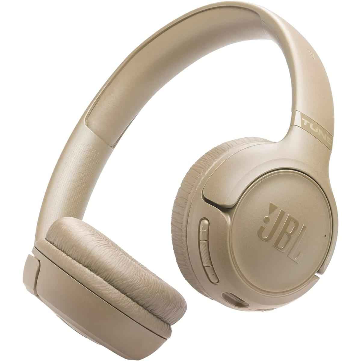 Jbl Tune 530 Bt Wireless On Ear Headphones With Jbl Pure Bass Sound, Bluetooth 6.0, Foldable Design And 76 Hour Battery Life, Google Fast Pair/microsoft Swift Pair, Beige