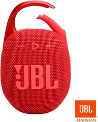 JBL Clip 5 Portable Bluetooth Speaker - Red