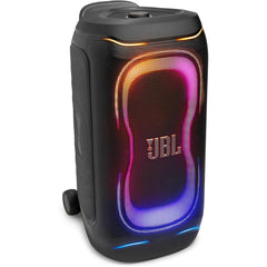 JBL PartyBox 330 - Portable party speaker with JBL legendary sound, AI Sound Boost, Up to 18 hours of playtime, Adaptive futuristic lightshow, and a Telescopic handle with wider, sturdy wheels (Black)