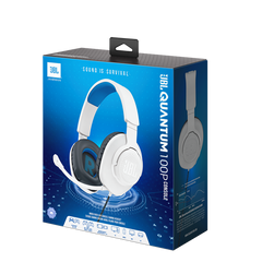 JBL Quantum 100X Wired Gaming Headset - MultiColor - White