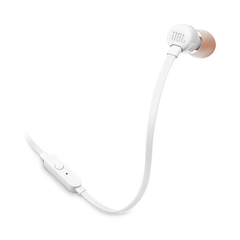 JBL TUNE 110 Wired Earbuds - Black / White