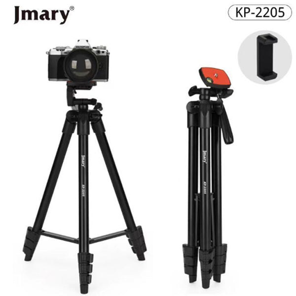 Jmary Kp 2205 Lightweight Travel Tripod for Mobile And Camera with mobile accessories