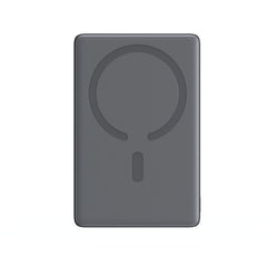 JOYROOM JR-PBM08 20W Ultra-Slim Metal Magnetic Wireless Power Bank 10000mAh Space Grey With Type-C to Type-C 60W 0.25m Cable-Black