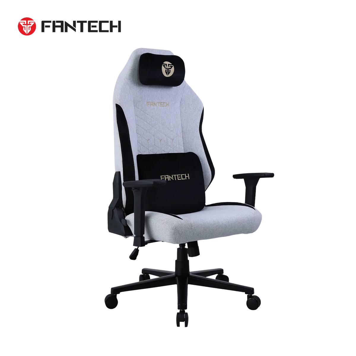 Fantech GC284 NEO ARC Gaming Chair Grey (Magnetic memory foam headrest & lumbar pillow)