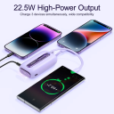 Joyroom JR-L012/013 Colorful Series mini Power Bank with Dual Cables 10000mAh 18 Month Warranty (Black)
