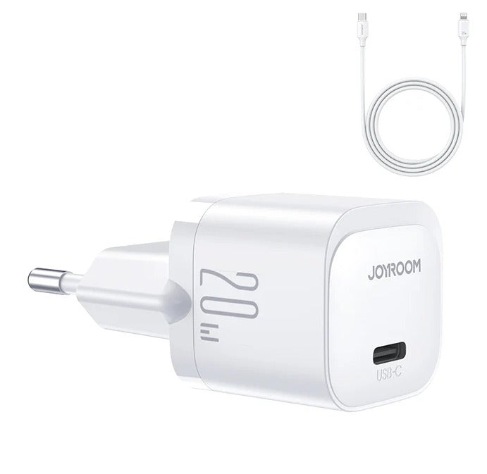 JoyRoom JR-TCF02 20W Mini Charger with USB-C to Lightning Cable