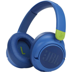Jbl Jr 460nc Noise Canceling Wireless Over Ear Kids Headphones, 32mm Dynamic Drivers, Kid Safe Max Volume Under 85 Db, Built In Mic For Hands Free Chats, 30h Battery Life 3.5mm, Blue - CompuMe