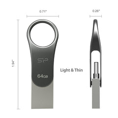 Silicon Power 64GB Jewel J80 Flash Memory