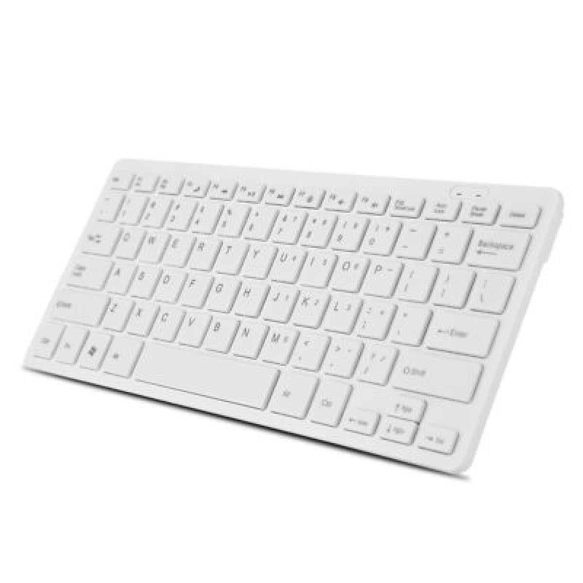 K-1000 Mini Thin Chocolate Wireless Keyboard -White