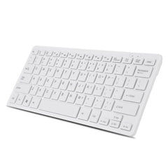 K-1000 Mini Thin Chocolate Wireless Keyboard -White