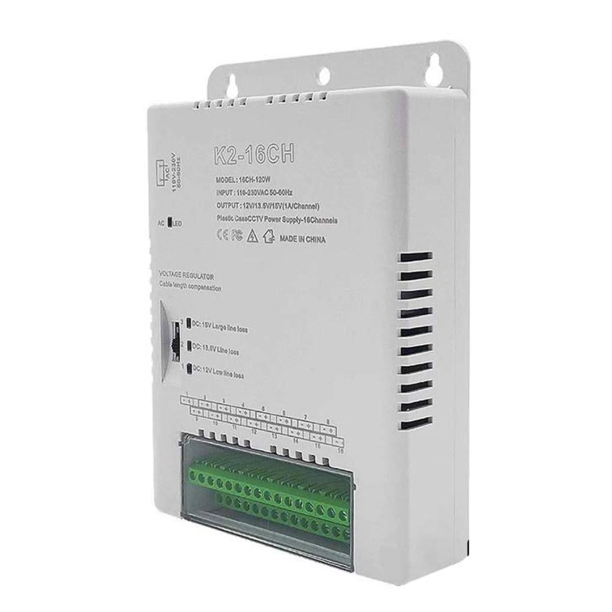 K2-16CH 16 Channel AC/DC Power Supply 120W