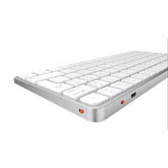 Meetion K210 ikey 2.4G Wireless & Bluetooth Ultra-thin Keyboard -White
