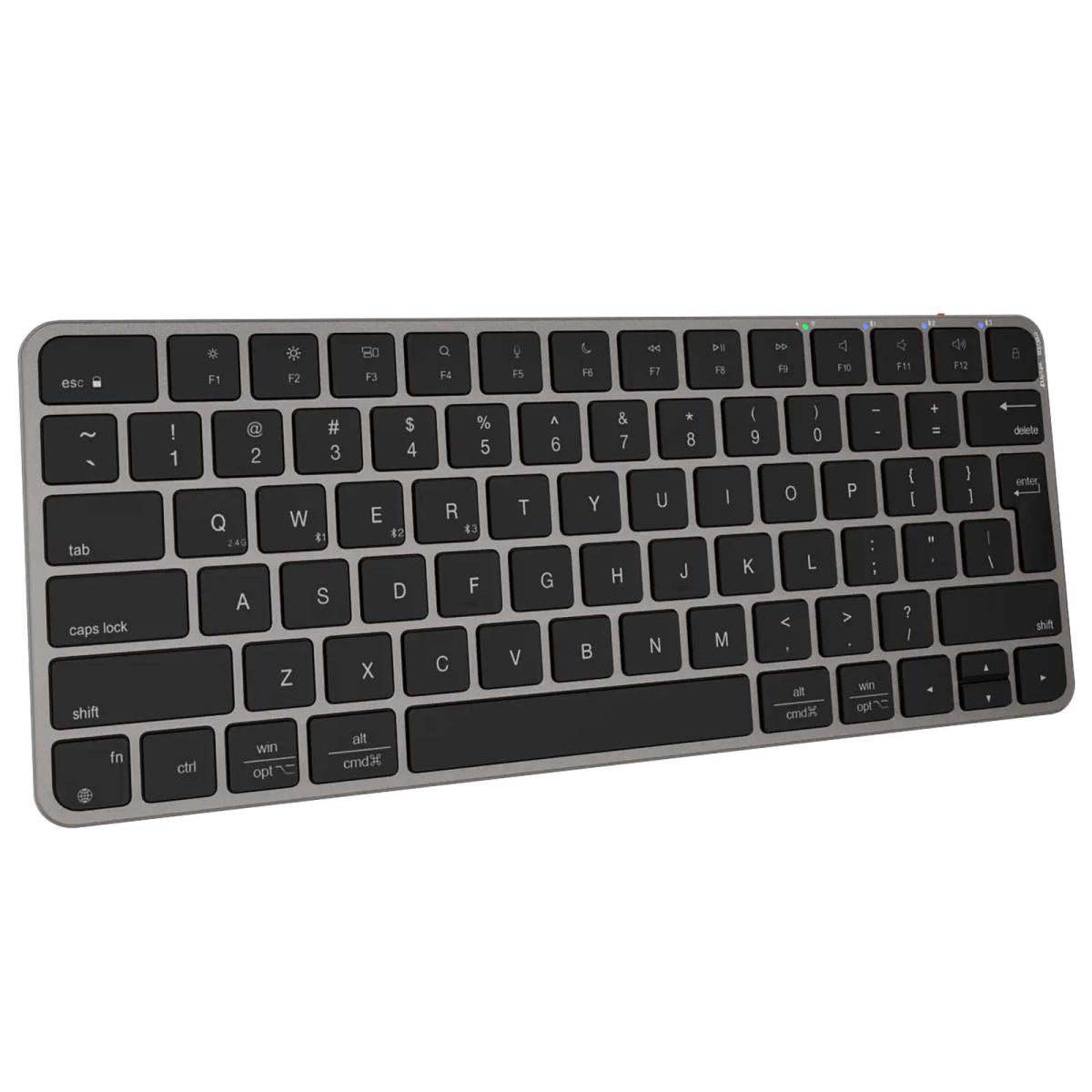 Meetion K210 ikey 2.4G Wireless & Bluetooth Ultra-thin Keyboard -Black