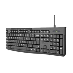Meetion K295 Zero Noise Durable Wired Office Keyboard -Black