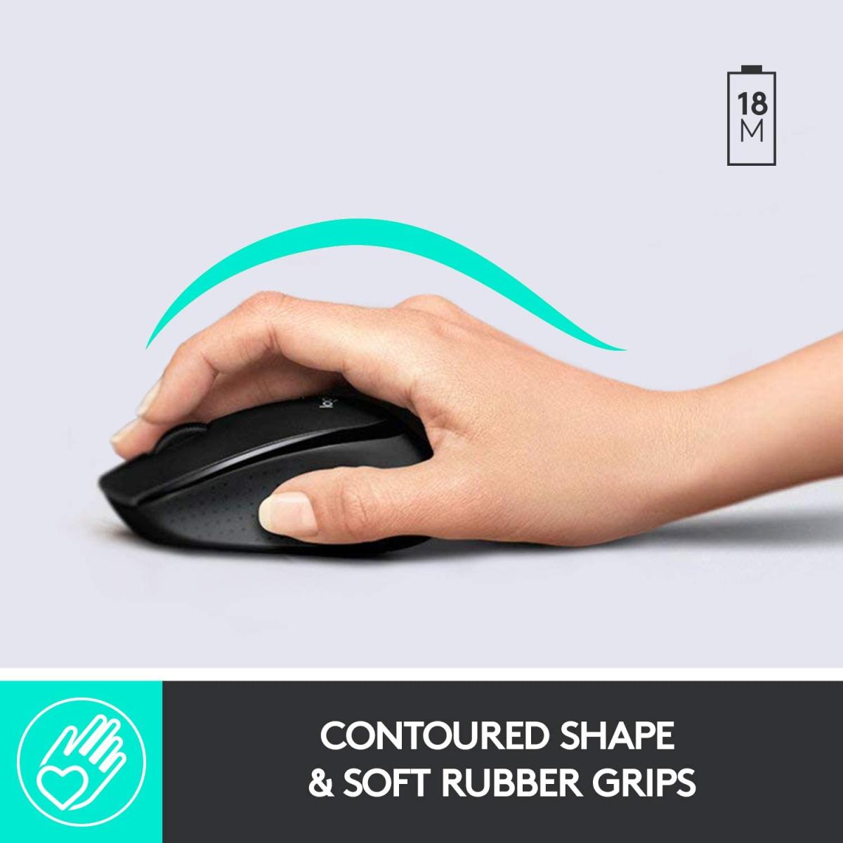 Logitech wireless keyboard and mouse combo for computer setup