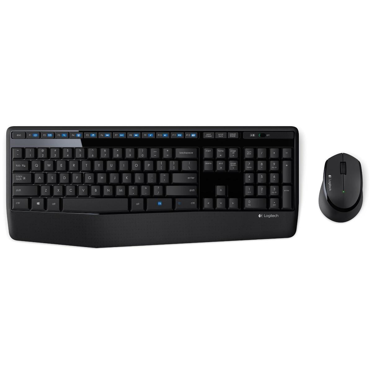 Logitech wireless keyboard and mouse combo for computer setup