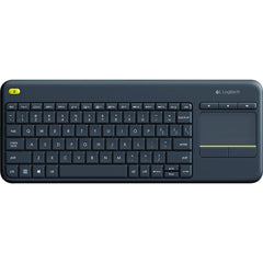 Logitech K400 Plus Wireless Touch With Easy Media Control & Built In Touchpad Htpc Keyboard For Pc Conneed Tv, Windows, Android, Chrome Os, Laptop, Tablet Black