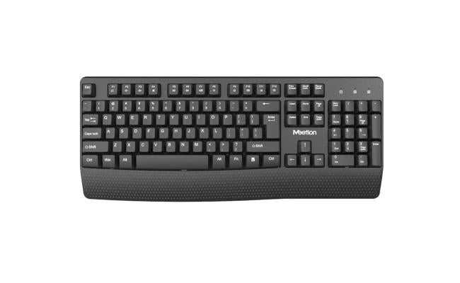 Meetion K4130 2.4g Wireless Keyboard Black, gaming keyboard