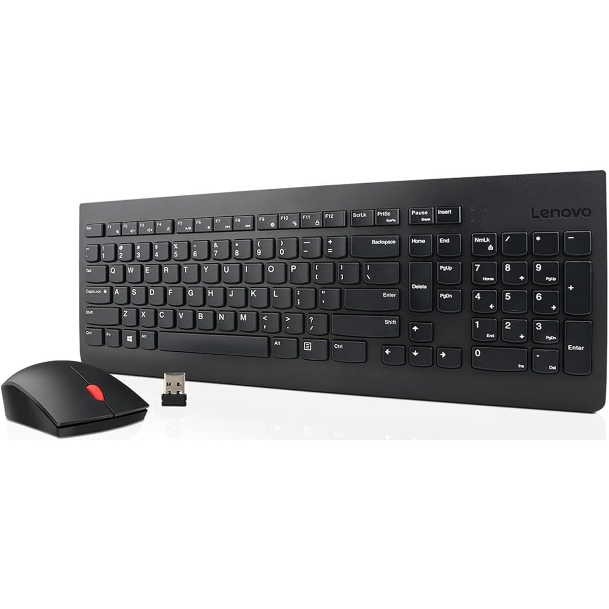 Lenovo 510 Wireless Keyboard & Mouse Combo Full Size Island Key Design Left or Right Hand Optical Mouse Arabic / English - Black