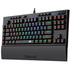 Redragon K588 Rgb Backlit Mechanical Gaming Keyboard With Programmable Keys Macro Recording Red Switches Compa Tenkeyless Design With Detachable Palm Rest & Usb C Usb For Windows Pc - CompuMe