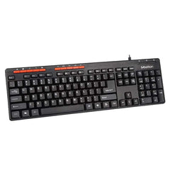Meetion K600M Wired USB Multimedia Keyboard -Black