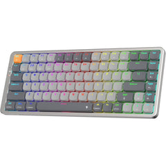 Redragon K652gg 75% Wireless Rgb Mechanical Keyboard, Tri Mode 84 Keys Ultra Thin Gaming Keyboard W/aluminum Top Plate, 100% Supported Win/mac System & Low Profile Red Switch - CompuMe