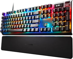 Steelseries Apex Pro Rgb Fastest Mechanical Gaming Keyboard With Oled Smart Display, Omnipoint Adjustable Switches