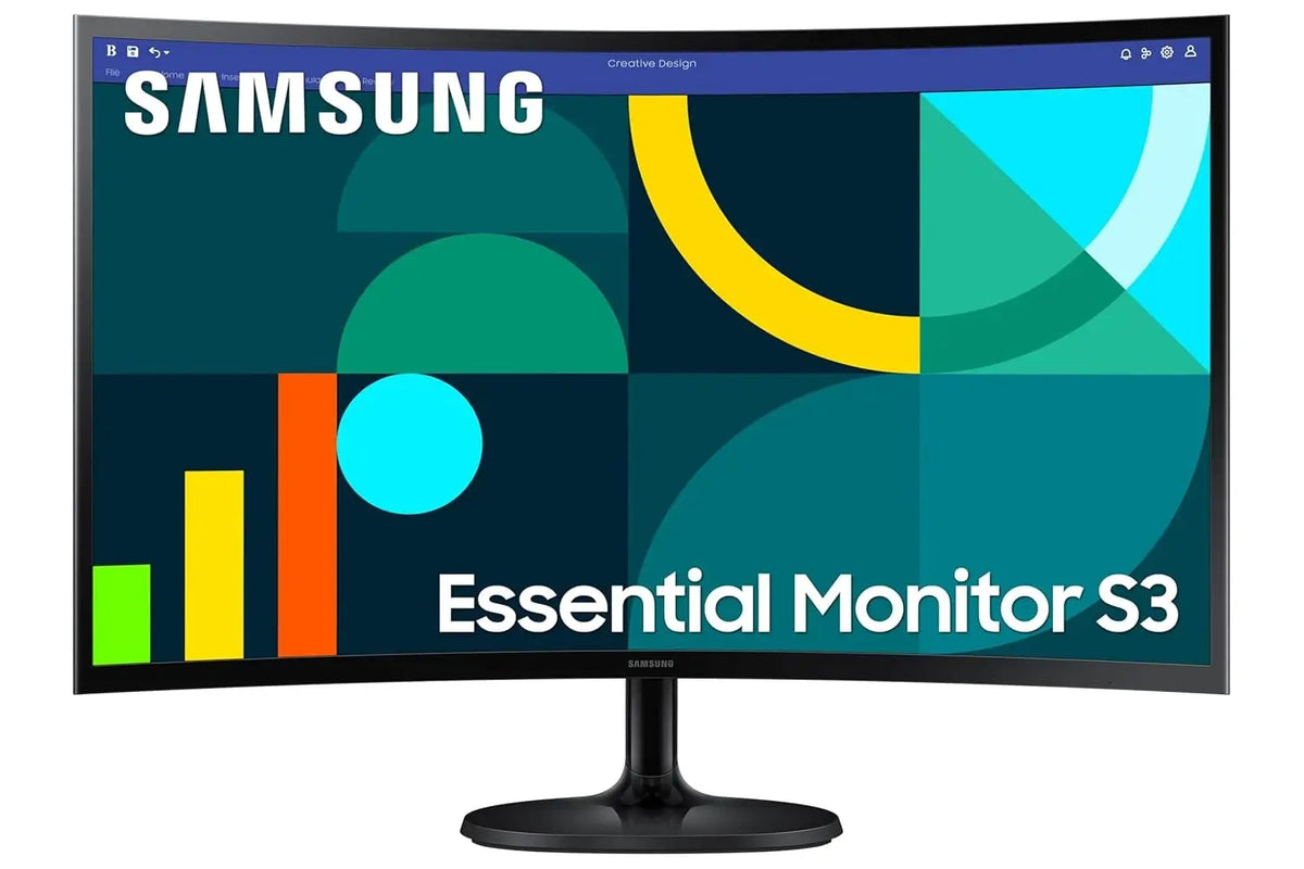Samsung S3 Essential D362 Curved Business Monitor - 24-inch Full HD 100Hz 4ms Eye Saver Mode