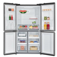 Electrolux Compact French Door Side by Side Fridge A+, 496Lit, Matt Dark Steel - EQE4900A-B