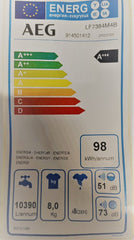 AEG Front Load Washing Machine A+++, 8KG, 1400RPM, White - LF7384M4B