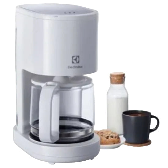 Electrolux Coffee Maker, 1.25Liter, 1800Watts, 40 Minutes Water Level Indicator, White - E2CM1-200W
