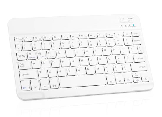 K-1000 Mini Thin Chocolate Wireless Keyboard -White