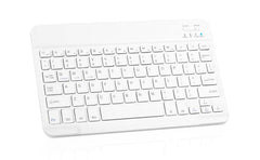 Rechargeable Bluetooth Slim Keyboard White, gaming keyboard