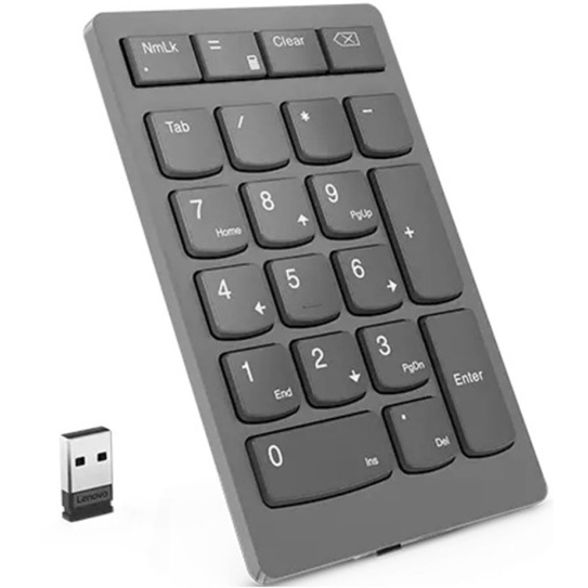 Lenovo Go Wireless Numeric Keypad Rf 2.40 Ghz Scissors Keyswitch Storm Gray Lenovo Go Wireless Numeric Keypad Rf 2.40 Ghz Scissors Keyswitch Storm Gray