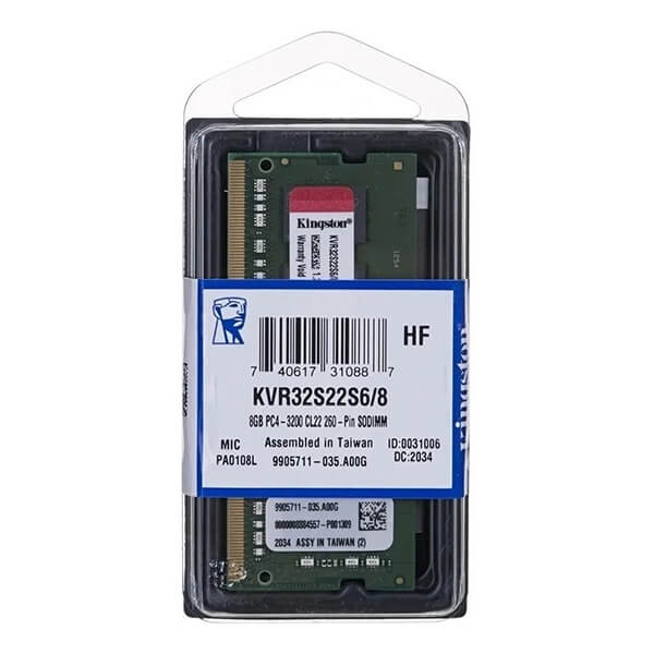 Kingston 8gb DDR4 3200mhz Notebook Ram, laptop