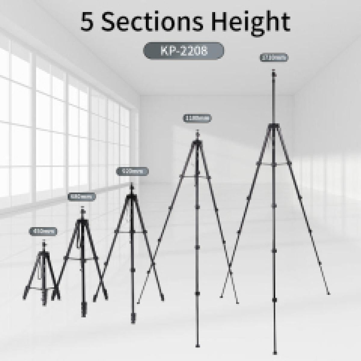 Jmary KP-2208 2 in 1 Monopod Aluminum Tripod 1.7M