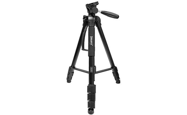 Jmary Kp 2234 Professional Tripod 140 meter Portable Lightweight Aluminum Tripods for Dslr Gopro Camera Mobile Phone Black