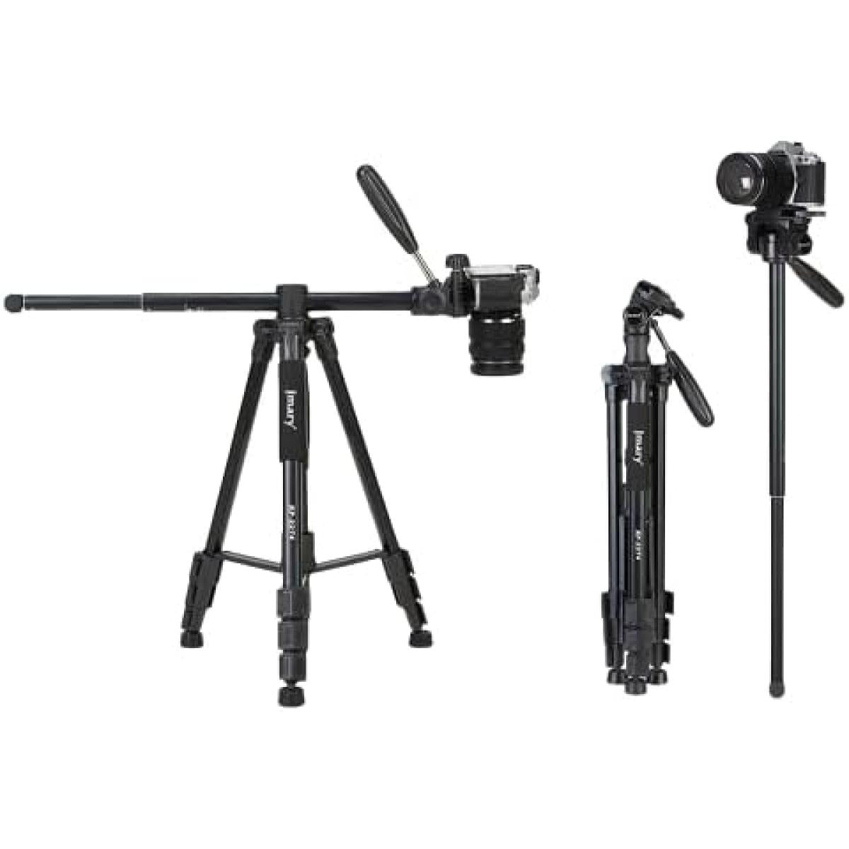 Jmary Kp 2274 Horizontal Axis Multi Funional Professional Tripod 1.67m Black Jmary Kp 2274 Horizontal Axis Multi Funional Professional Tripod 1.67m Black