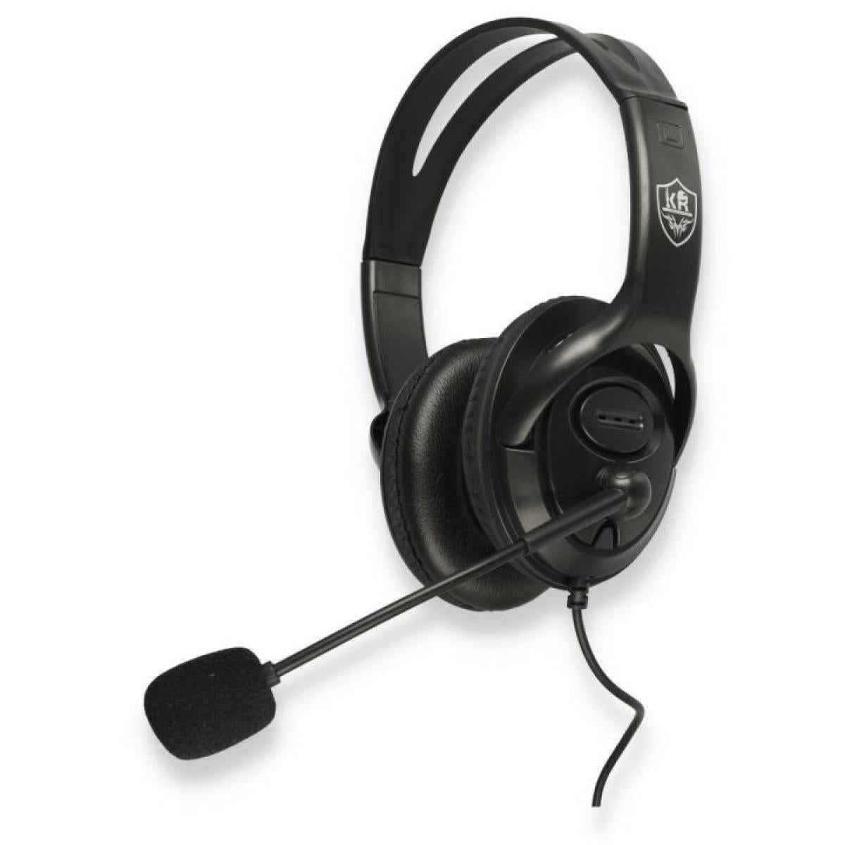 KR Karler Bass KR-GM705 Audio Mix Wired 1 pin Headset -Black