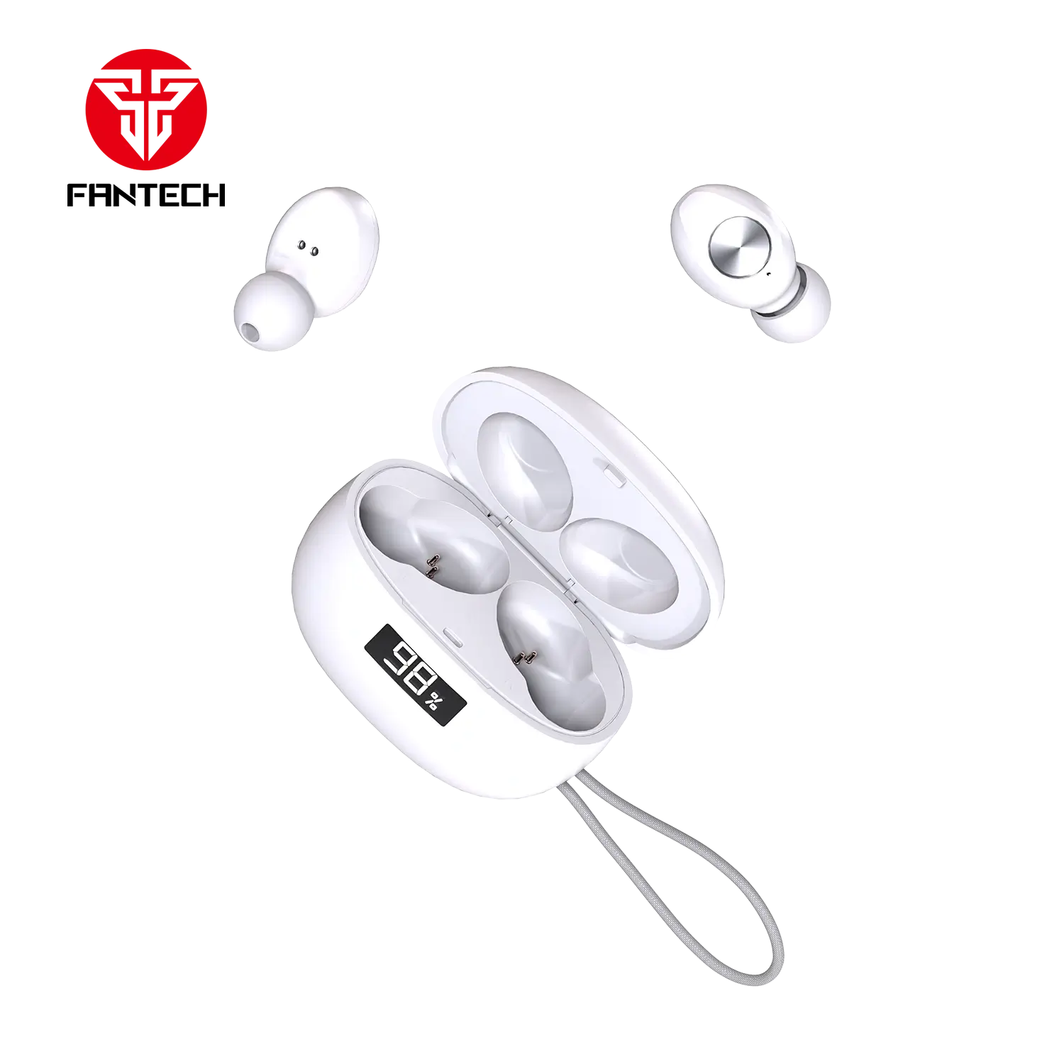 Fantech Wave 14 Tw14 True Wireless Earbuds White Fantech Wave 14 Tw14 True Wireless Earbuds White
