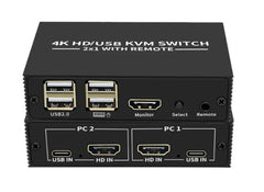 Manual 4 Port USB 2.0 KVM VGA Switch
