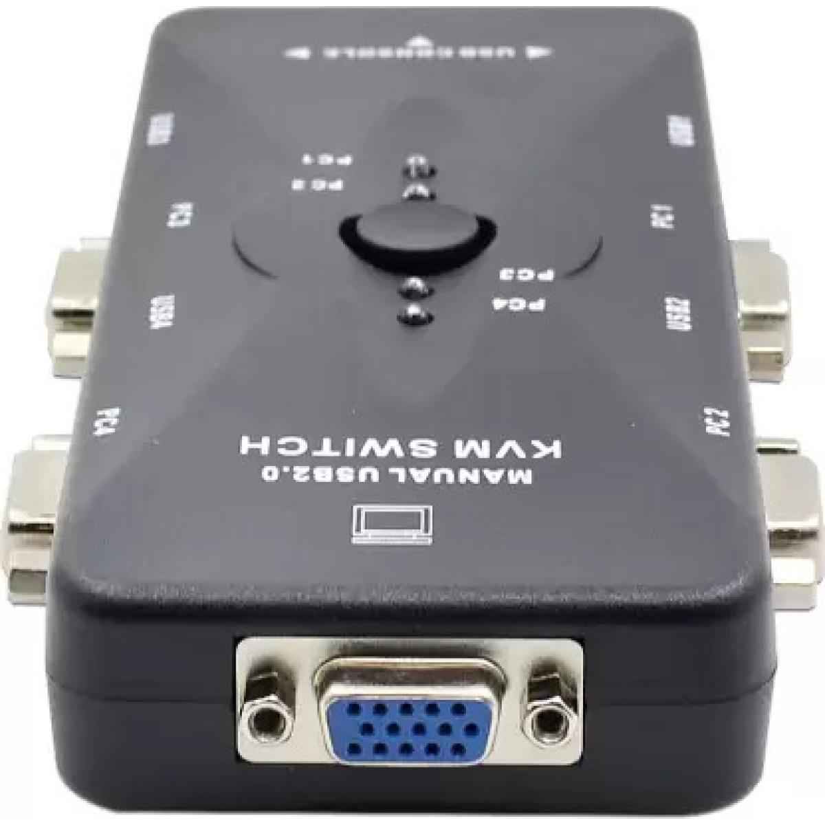Manual 4 Port USB 2.0 KVM VGA Switch