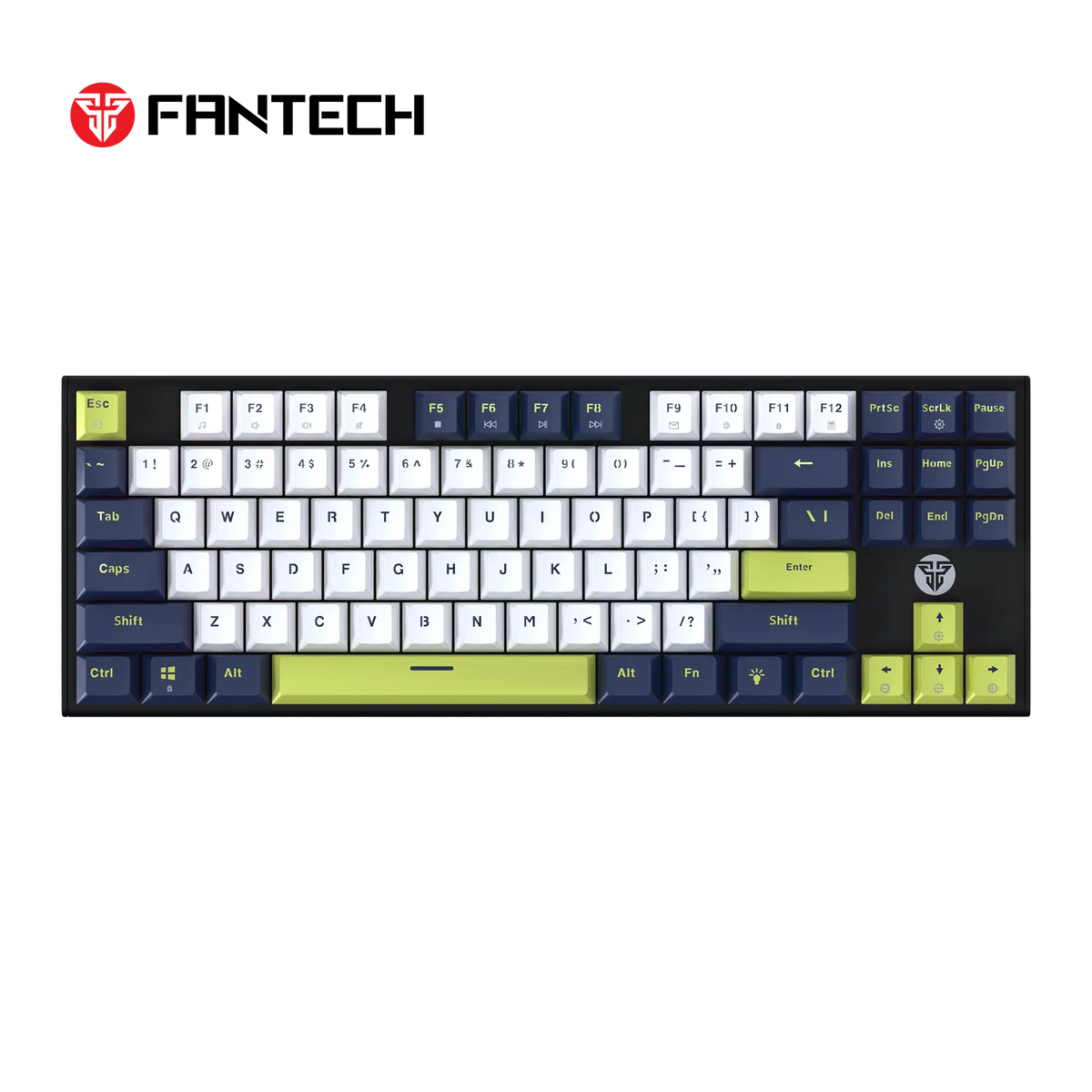 FANTECH ATOM87S MK877S MECHANICAL GAMING KEYBOARD MORI EDITION WHITE (Double-Shot ABS)