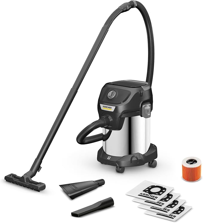 Karcher Wet And Dry Vacuum Cleaner 1000W 17L With Blowing Function stainless steel