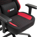 Marvo Kahn CH-178 - Ergonomic Gaming Chair, 4D Armrests, 180° Recline, Memory Foam Support, 150kg Capacity, Black & Grey