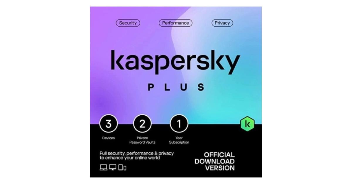 Kaspersky Plus Internet Security 2023 | 3 Devices | 1 Year