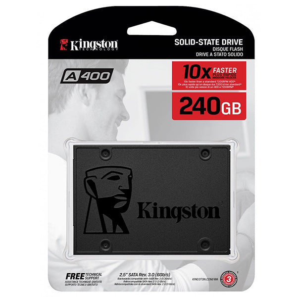Kingston A400 SSD 240gb Sata, solid state drive