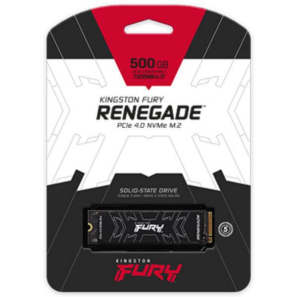 Kingston Fury Renegade 500gb Pcie 4.0 NVMe M.2 SSD, solid state drive
