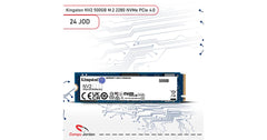 Kingston NV2 500GB M.2 2280 NVMe PCIe 4.0 Internal SSD Up to 3500 MB/s